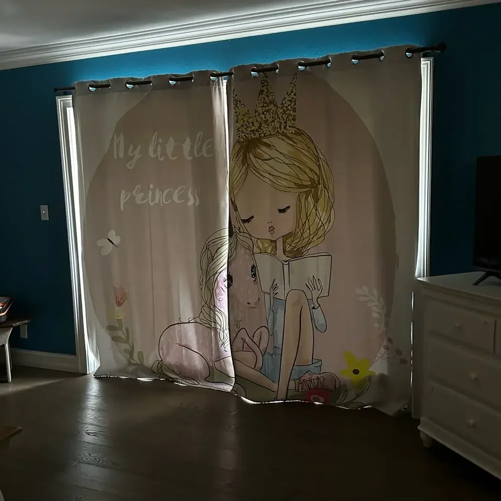 My Little Princess Pony Panel Curtains Grommet 2 Panels Brighter than Photos!